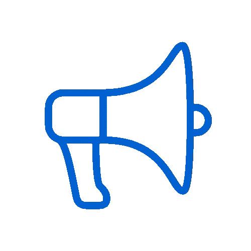 新講座開設メガホン