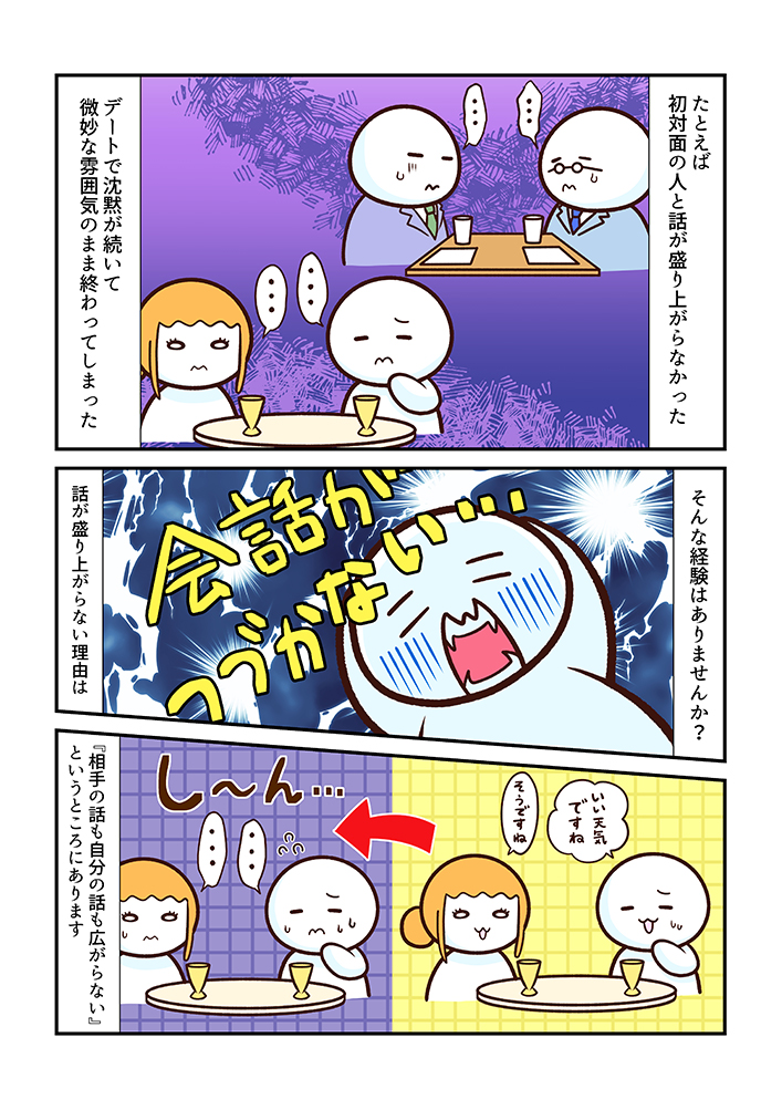 口ベタのための途切れない会話術〜心療内科マンガ