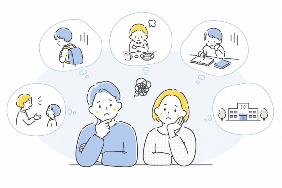 保護者の方の悩みのイメージ