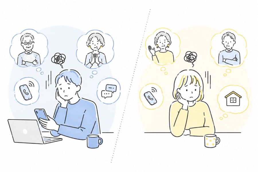 成人後の親子関係の悩みのイメージ