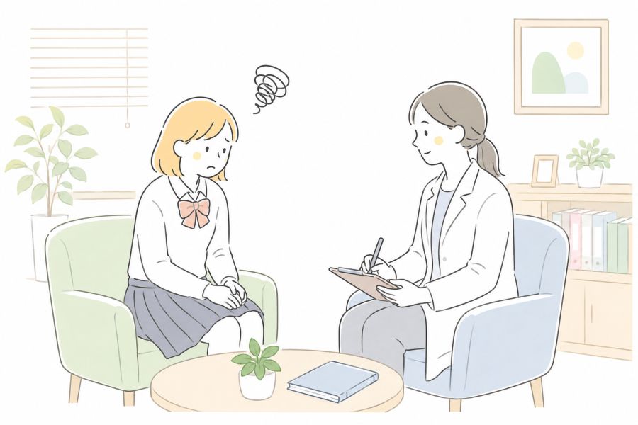未成年の方が相談するイメージ